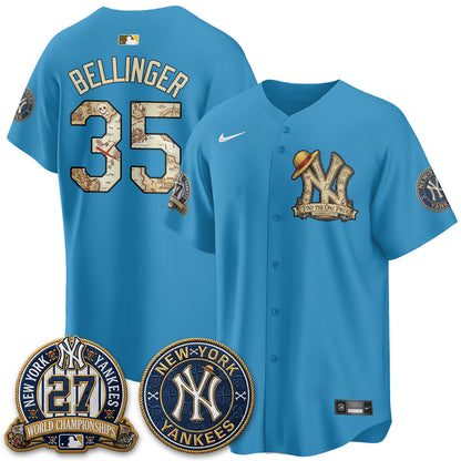 NYY x OP Japanese Cartoon Limited Jersey -  Stitched-DTD