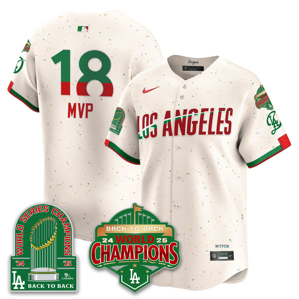 LAD Mexico Vapor Limited Jersey - 9x & B2B Champs - All Stitched-DTD