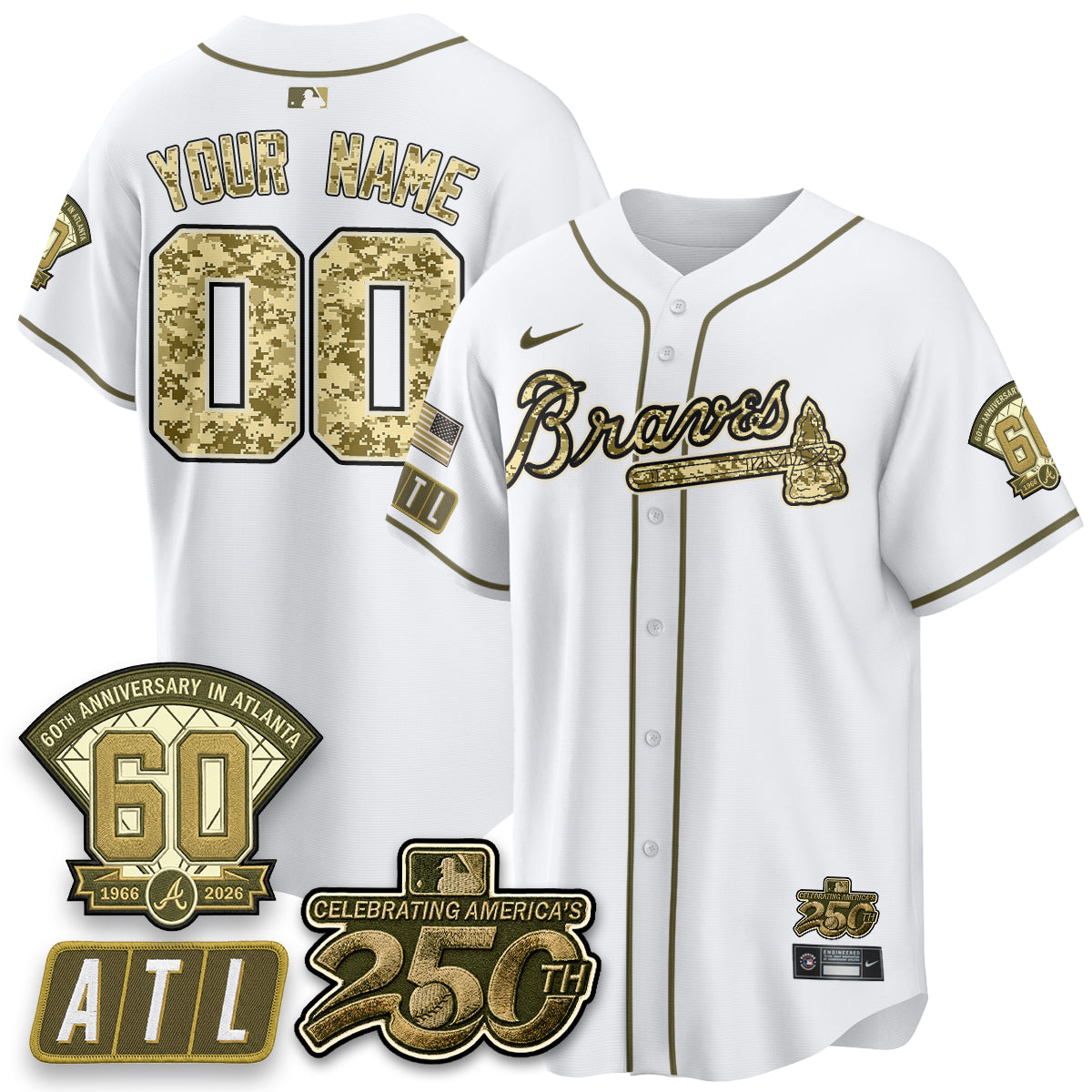 ATL Salute to Service 2026 Vapor Limited Custom Jersey - All Stitched-DTD