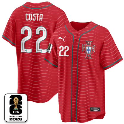 Portugal Soccer National Team x Baseball Vapor Limited Jersey - Stitched-DTD