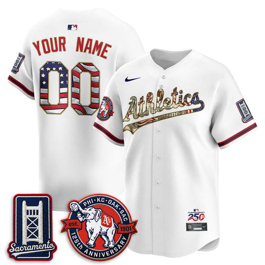 OAK  2026 Independence Day USA Vapor Custom Jersey - Stitched-DTD