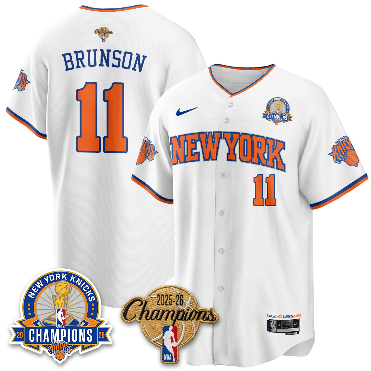 NYK 2026 NBA Champions Special Edition Vapor Jersey V2- Stitched-DTD