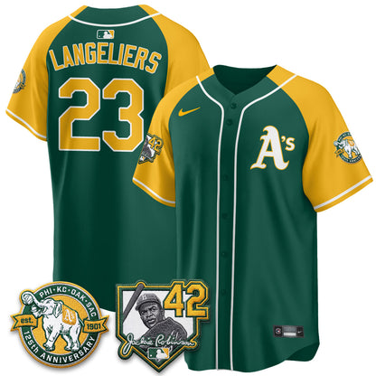 OAK 2026 Jackie Robinson Day - Celebrating 125 Years Limited Vapor Jersey - All Stitched-DTD