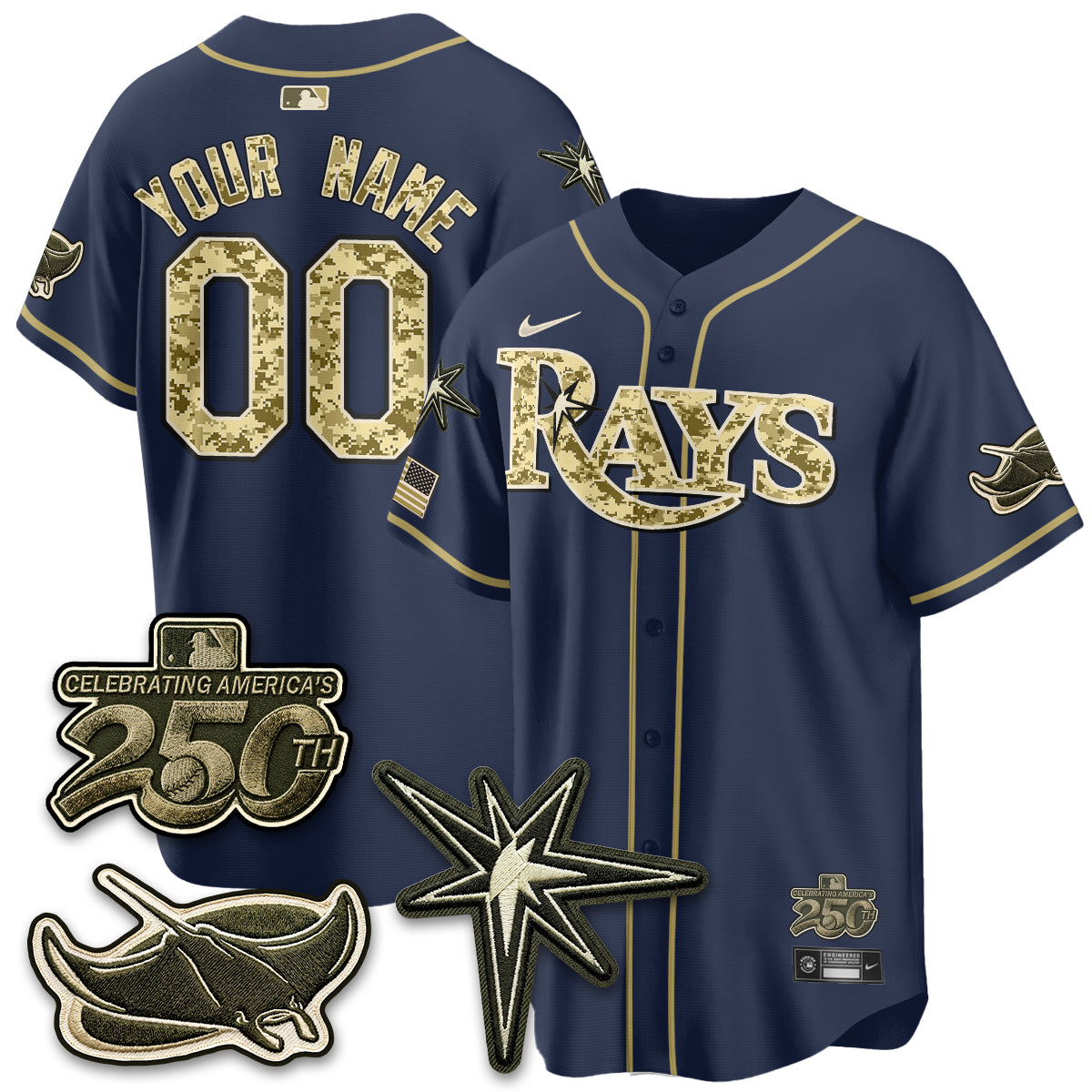 TB 2026 Armed Forces Day Custom Jersey V2 - Stitched-DTD