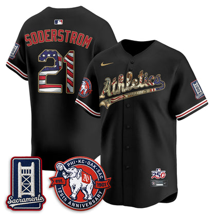 OAK  2026 Independence Day USA Vapor Jersey - Stitched-DTD