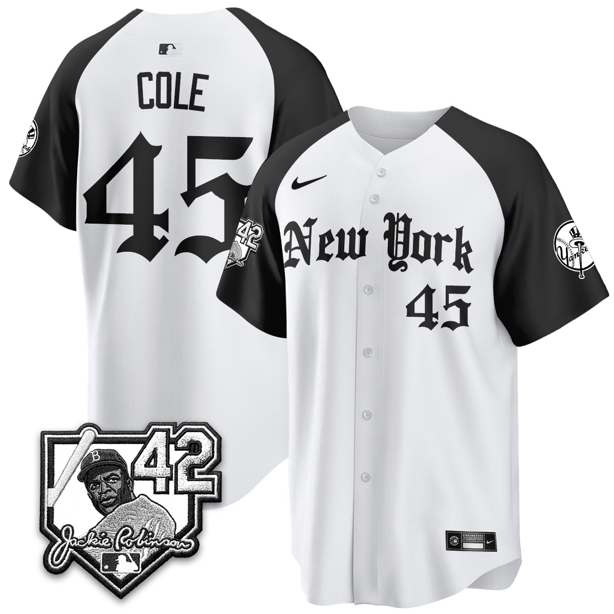 NYY 2026 Jackie Robinson Day Gothic Vapor Limited Jersey - All Stitched-DTD
