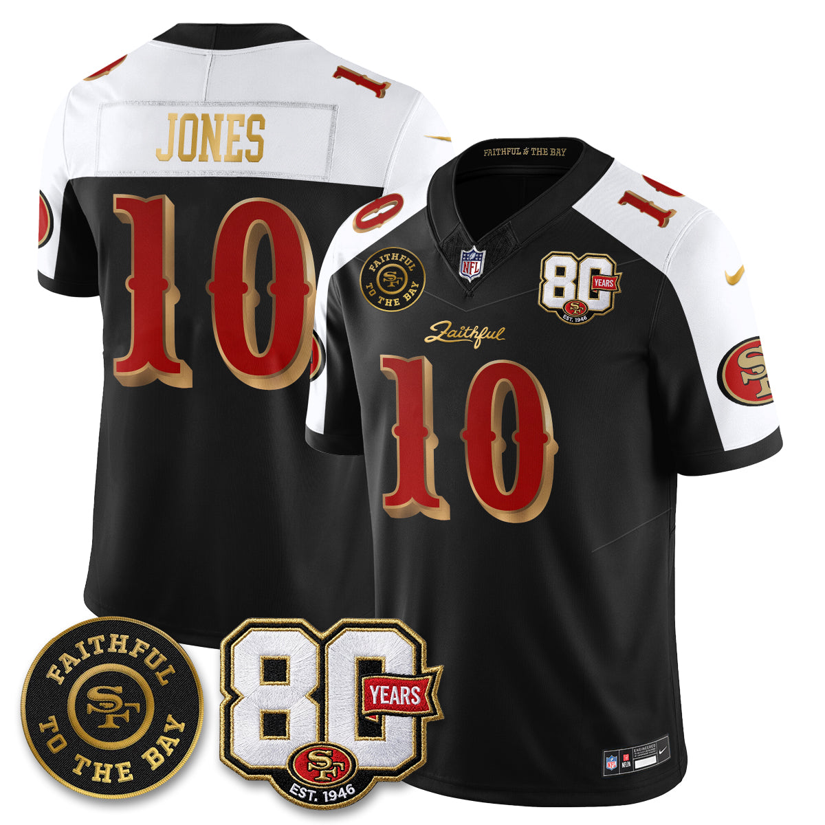 SF “Rivalries” Vapor Limited Jersey - Faithful To The Bay Patch - All Stitched-DTD