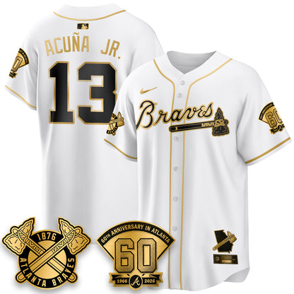 ATL 60th Anniversary Special Edition Vapor Limited Jersey - All Stitched-DTD