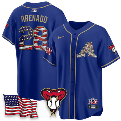 ARI 2026 Independence Day USA Vapor Limited Jersey - Stitched-DTD
