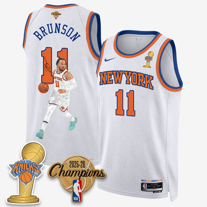 NYK 2026 Basketball Jalen Brunson Champions Vapor Jersey - Stitched-DTD