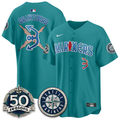 SEA x Japanese Cartoon Vapor Limited Jersey - Stitched-DTD