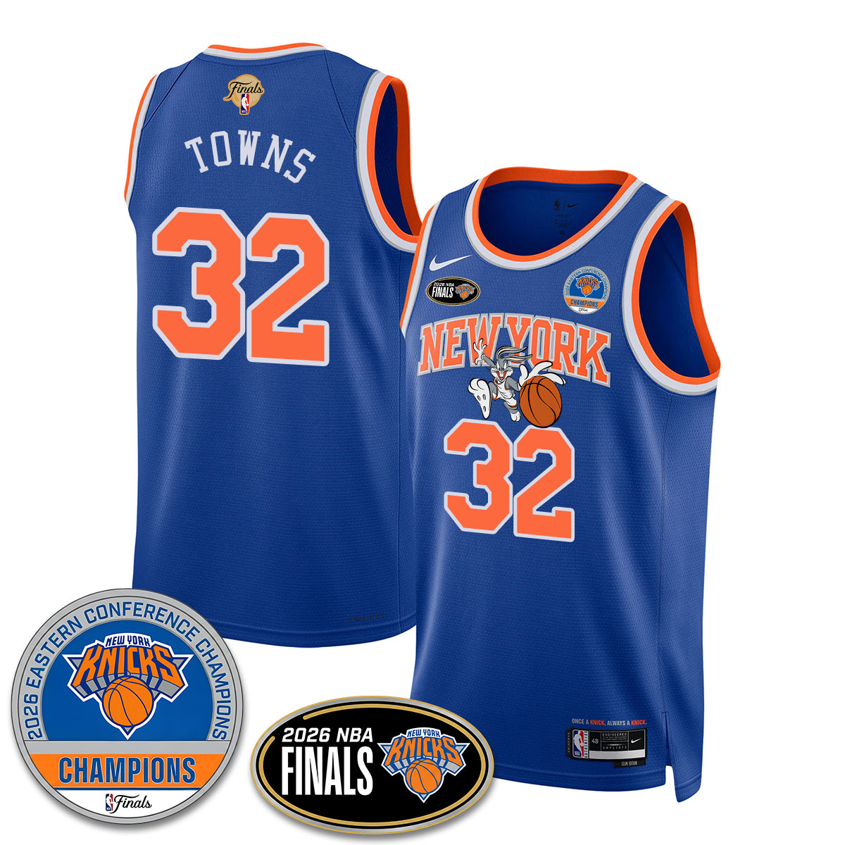NYK 2026 NBA Eastern Conference Champions x Bunny Vapor Jersey - Stitched-DTD