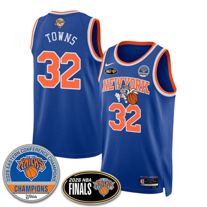NYK 2026 NBA Eastern Conference Champions x Bunny Vapor Jersey - Stitched-DTD
