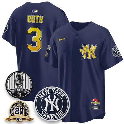 NYY x PKM Cartoon Limited Jersey -  Stitched-DTD