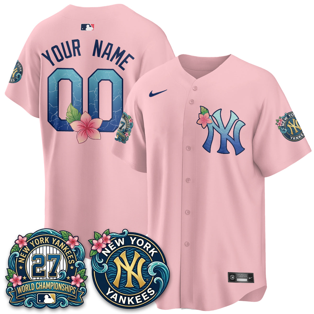 NYY "Aloha Spirit" Vapor Limited Custom Jersey - Printed-DTD