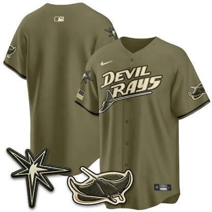 TB New Era Olive 2026 Armed Forces Day Jersey - All Stitched-DTD