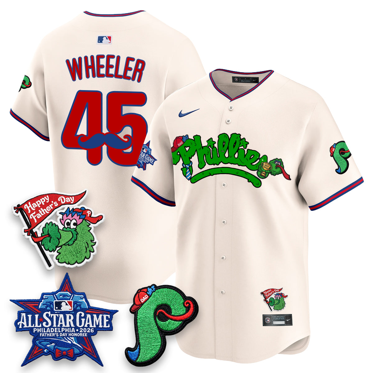 PHI Happy Father's Day Vapor Jersey - Stitched-DTD