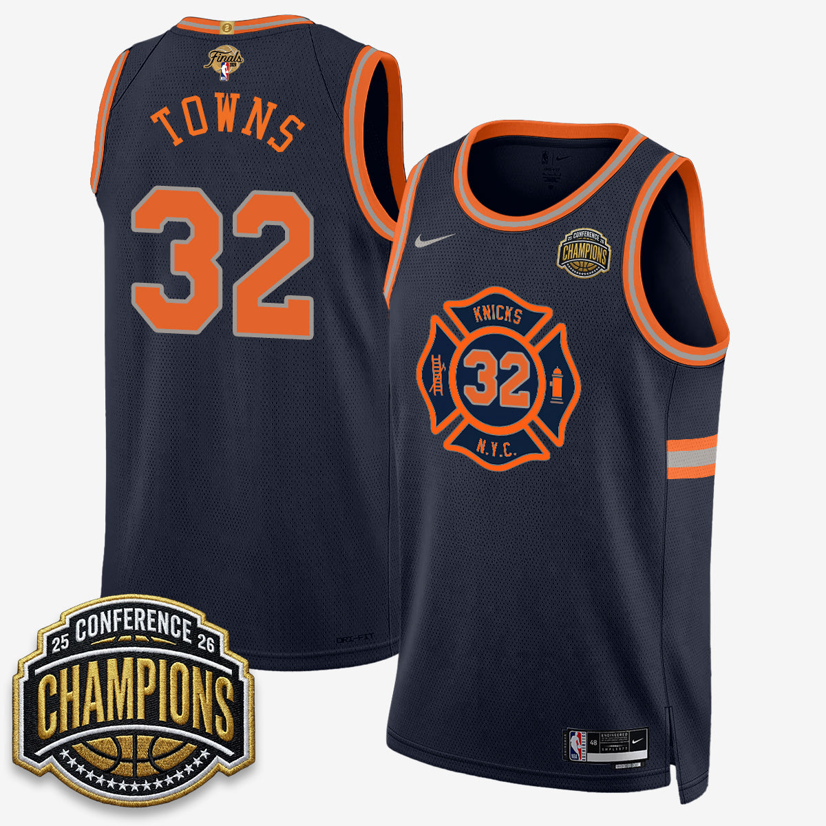 NYK 2026 NBA Finals City Edition Jersey V3- Stitched-DTD