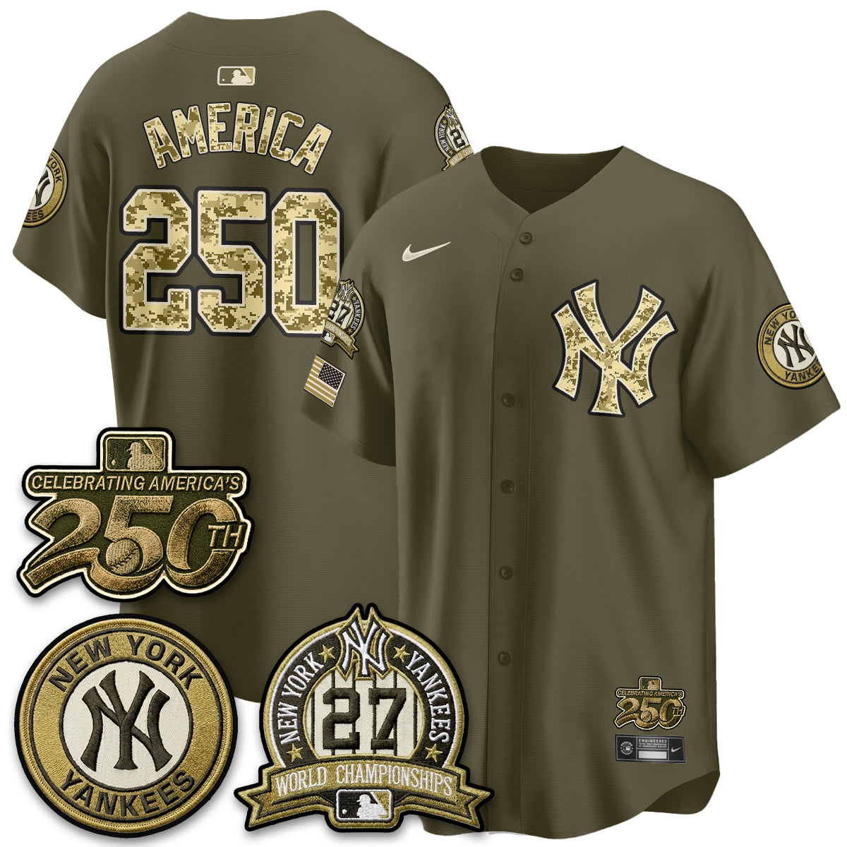 NYY Salute to Service 2026 Vapor Limited Jersey - Stitched-DTD
