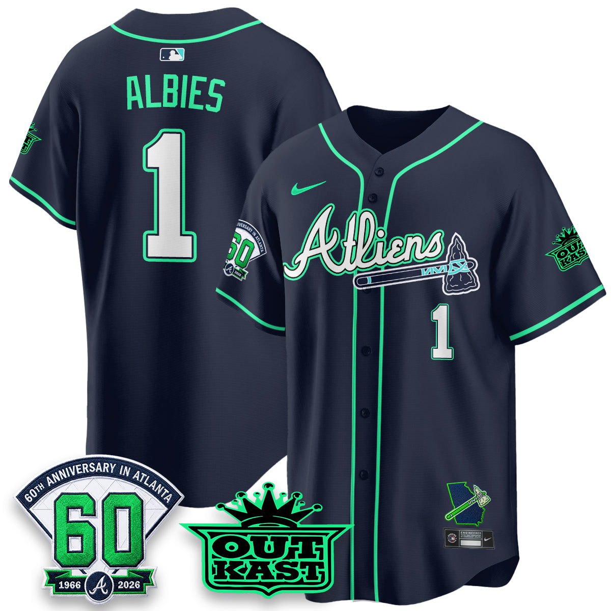 ATL x Atliens Cool Base Galaxy Version Jersey - Stitched-DTD