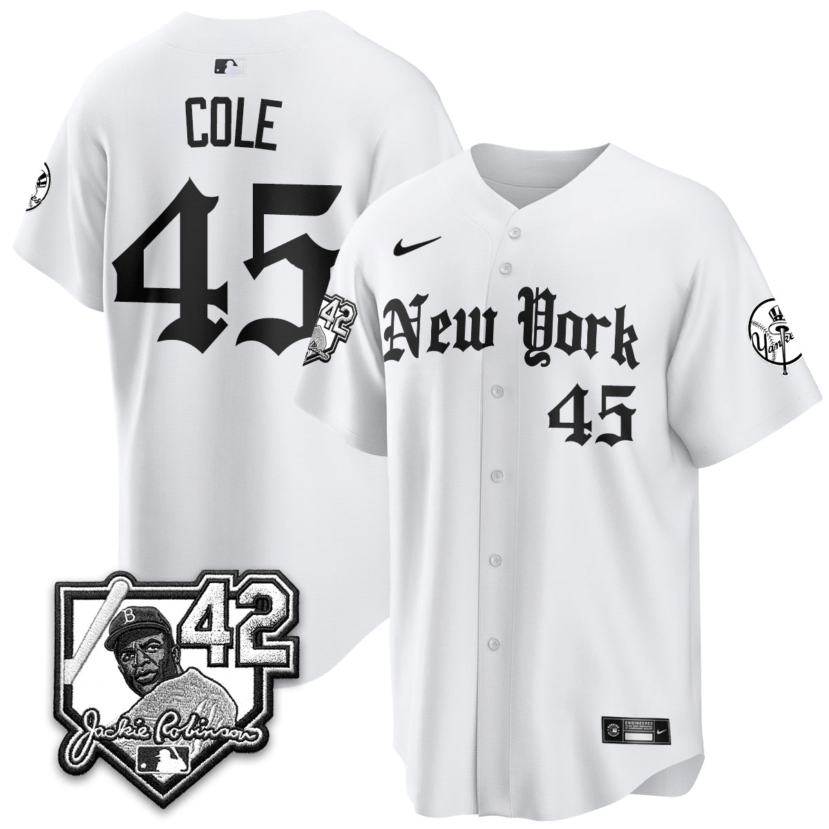 NYY 2026 Jackie Robinson Day Gothic Vapor Limited Jersey - All Stitched-DTD