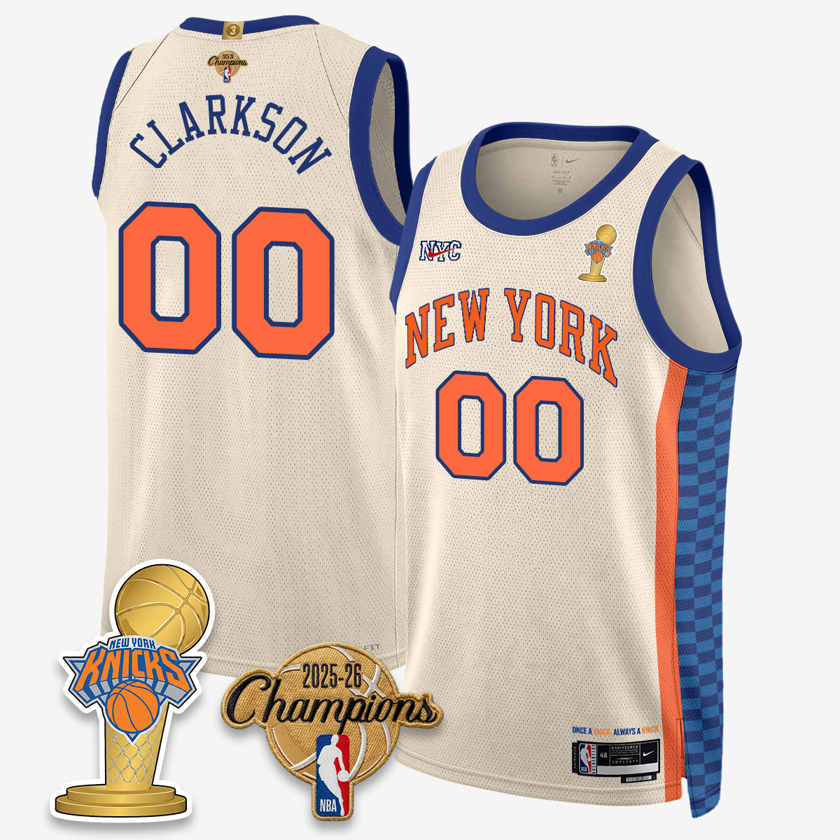 NYK 2026 Basketball Champions Vapor Jersey - Stitched-DTD
