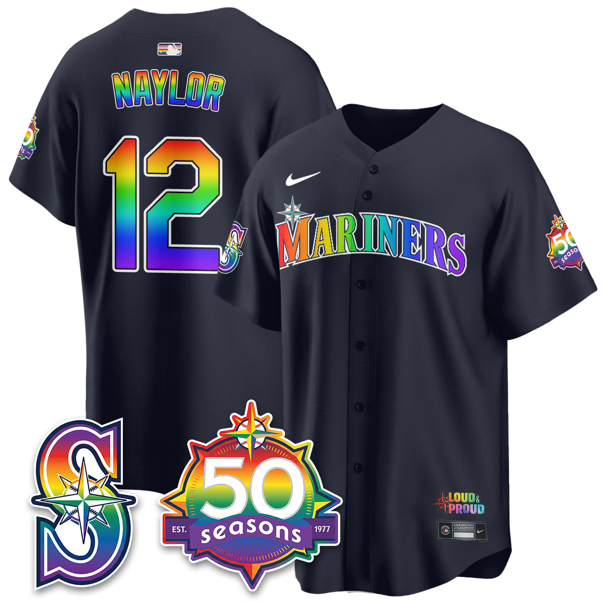 SEA Happy Pride Month Vapor Jersey - Stitched-DTD