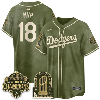 LAD New Era Olive 2026 Armed Forces Day Jersey -All Stitched-DTD