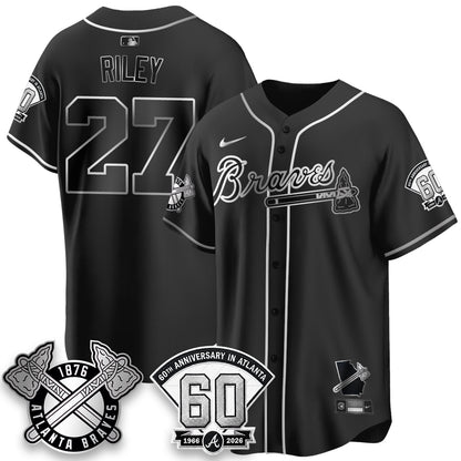 ATL 60th Anniversary Special Edition Vapor Limited Jersey - All Stitched-DTD