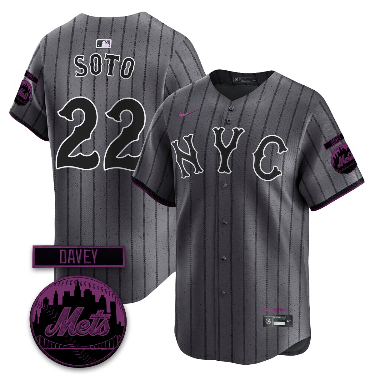 NYM 2026 Davey Johnson Memorial Vapor Limited Jersey - All Stitched-DTD