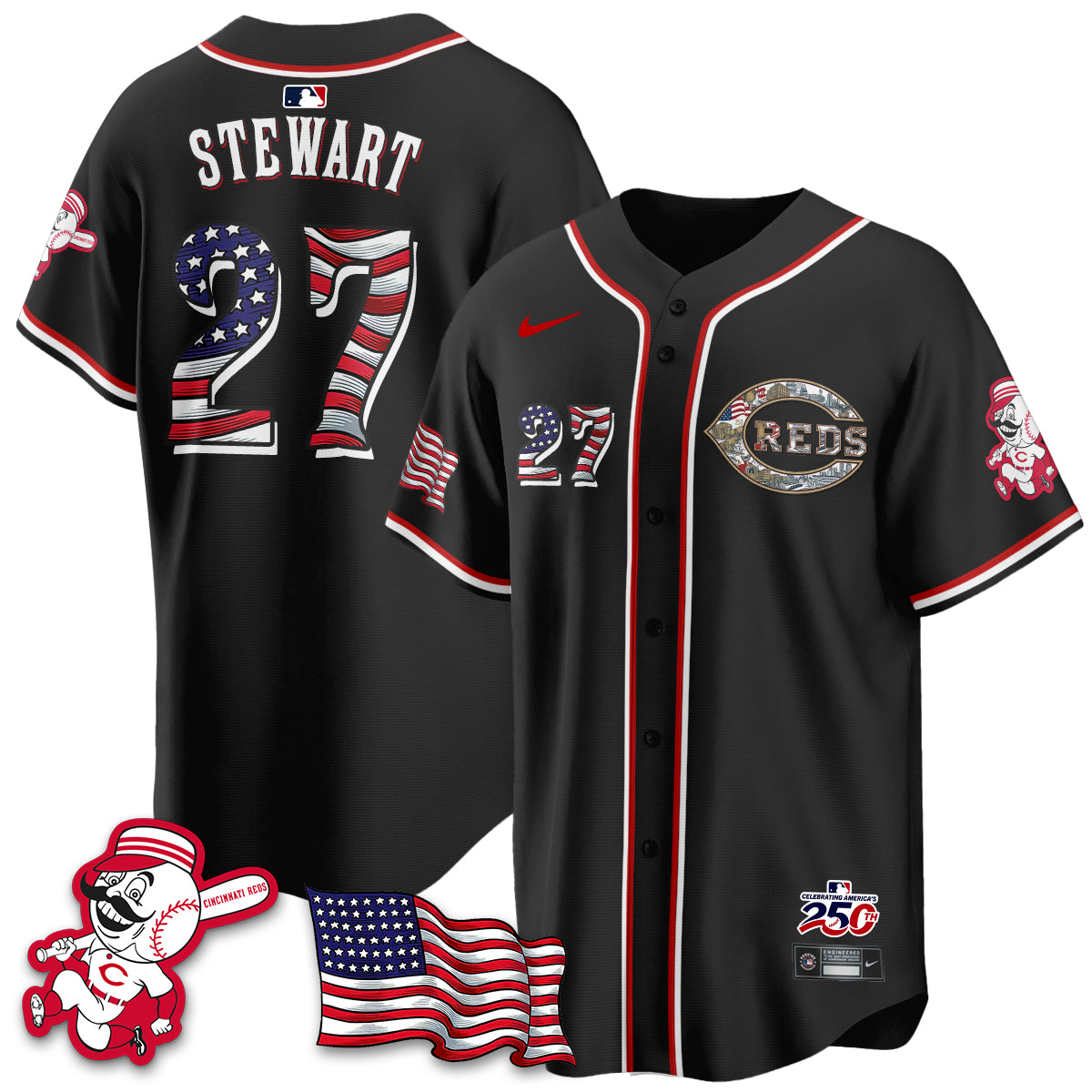 CIN 2026 Independence Day USA Vapor Limited Jersey - Stitched-DTD