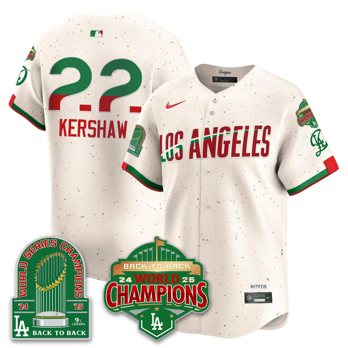 LAD Mexico Vapor Limited Jersey - 9x & B2B Champs - All Stitched-DTD