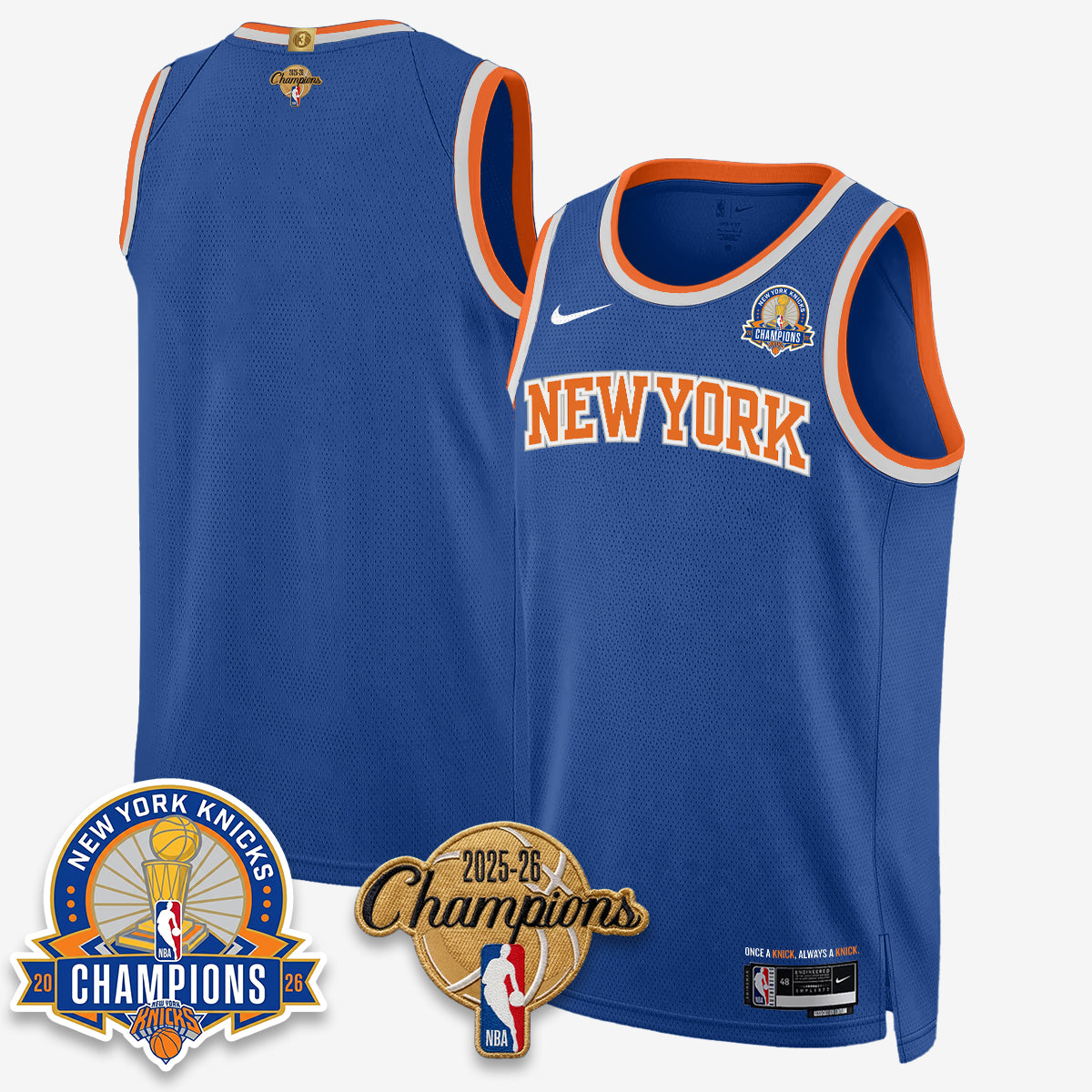 NYK 2026 Basketball Champions Special Edition Vapor Jersey V2- Stitched-DTD