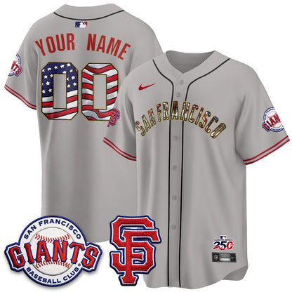 San Francisco Giants2026 Independence Day USA Custom Jersey - All Stitched-DTD