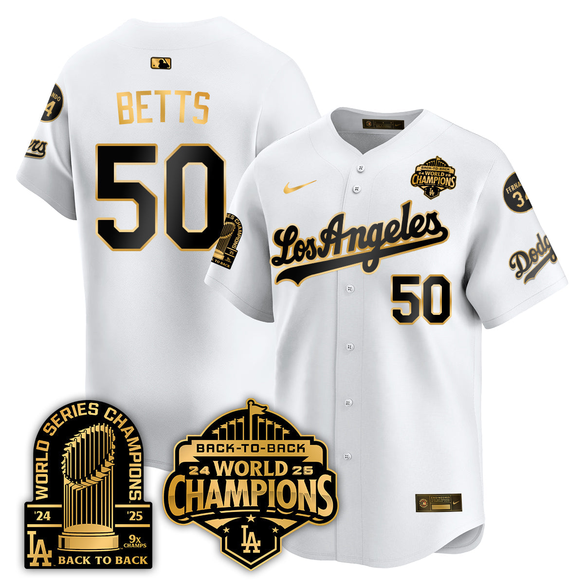 LAD Alternate  Vapor Limited Jersey - 9x Champs - All Stitched-DTD