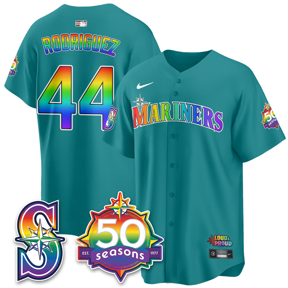 SEA Happy Pride Month Vapor Jersey - Stitched-DTD
