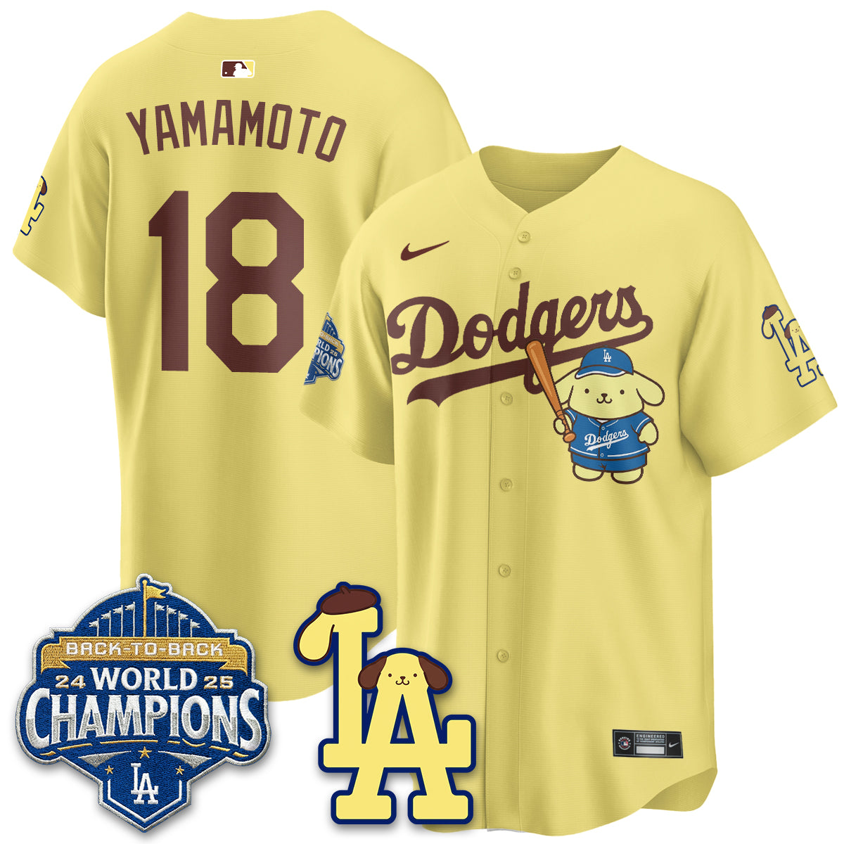 LAD Pompompurin Edition Vapor Jersey - Stitched-DTD