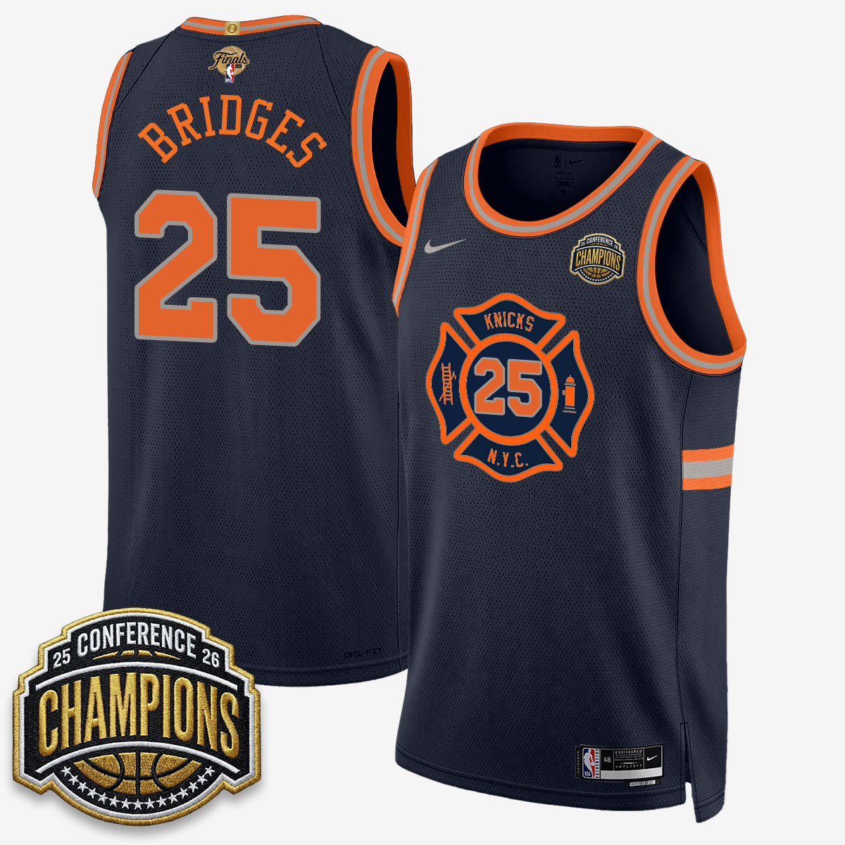 NYK 2026 NBA Finals City Edition Jersey V3- Stitched-DTD