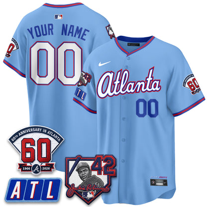 ATL 2026 Jackie Robinson Day Vapor Limited Custom Jersey - All Stitched-DTD