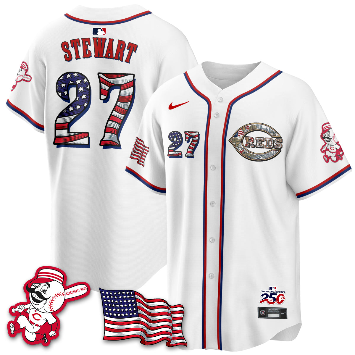 CIN 2026 Independence Day USA Vapor Limited Jersey - Stitched-DTD
