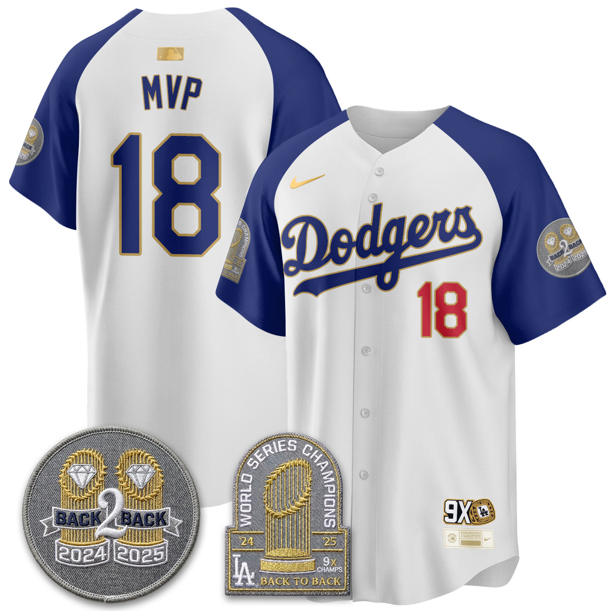 LAD Vapor Limited Jersey - Back to Back Champion - All Stitched-DTD