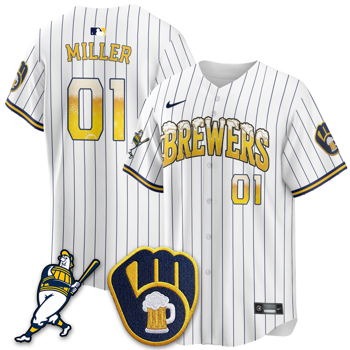 MIL "Pitcher & Pint" Edition Vapor Limited Jersey - Stitched-DTD