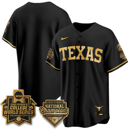TEX Softball 2026 World Series (WCWS) Vapor Premier Limited Jersey - B2B Champs - All Stitched-DTD