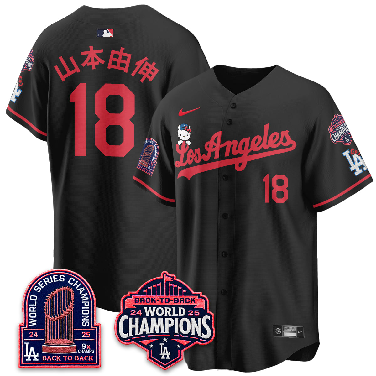 LAD x Hello Kitty Night 2026 Vapor Jersey - All Stitched - V2-DTD