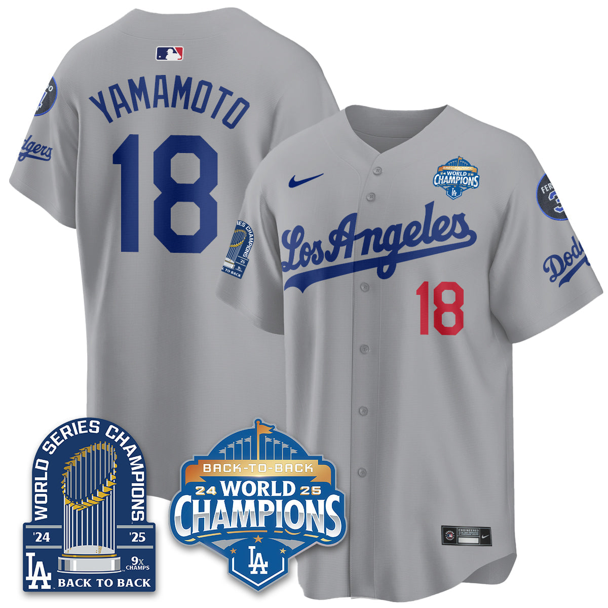 LAD Alternate  Vapor Limited Jersey - 9x Champs - All Stitched-DTD