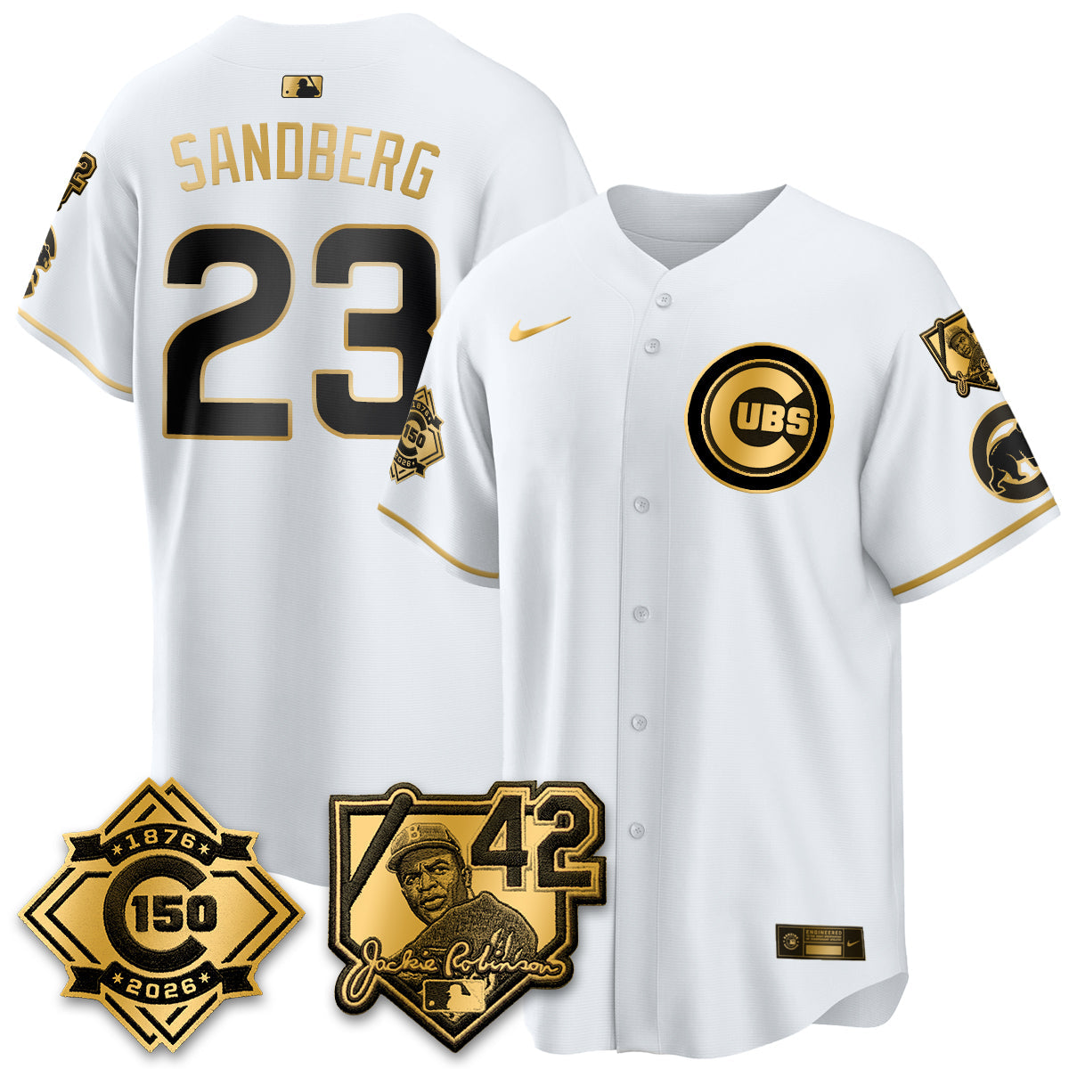 CHC 150th Anniversary & Jackie Robinson Day Patch Vapor Premier Limited Jersey - All Stitched-DTD