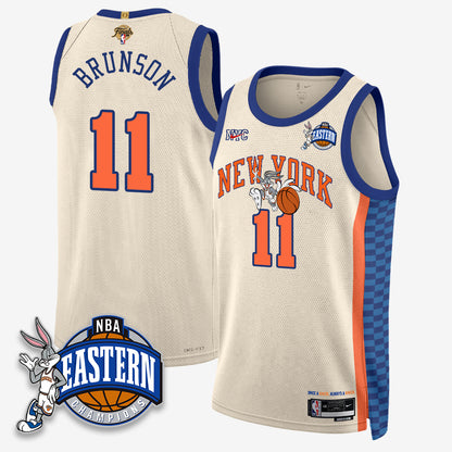 NYK 2026 NBA Finals x Bunny Vapor Jersey - Stitched-DTD