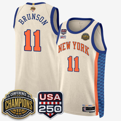 NYK 2026 NBA Eastern Conference Champions City Edition Jersey V2- Stitched-DTD