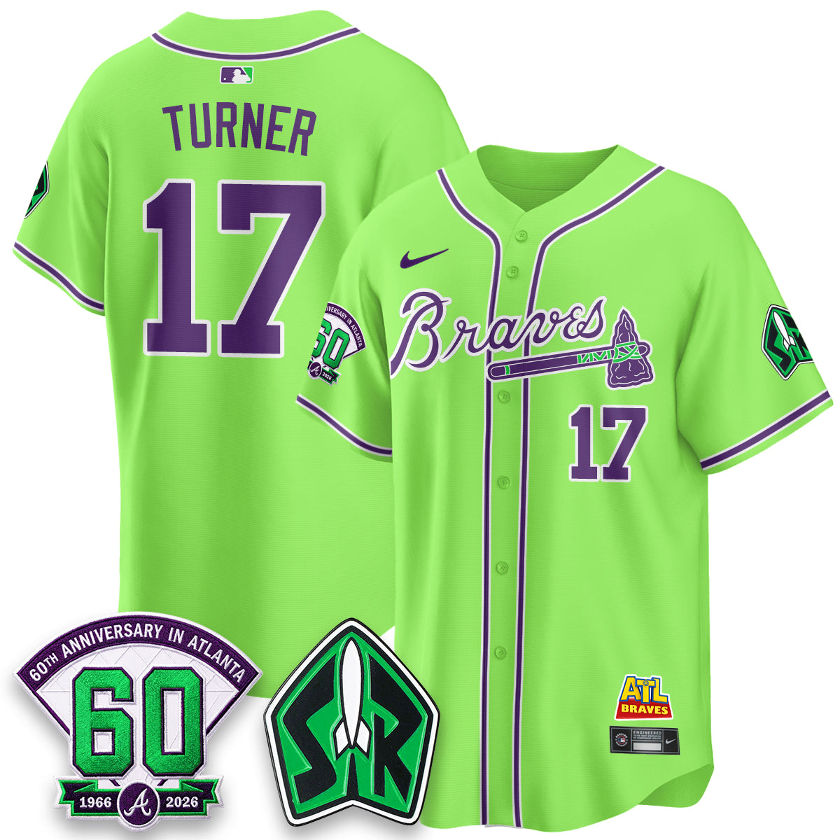 ATL 60th Anniversary Space Ranger Edition Vapor Limited Jersey - All Stitched-DTD