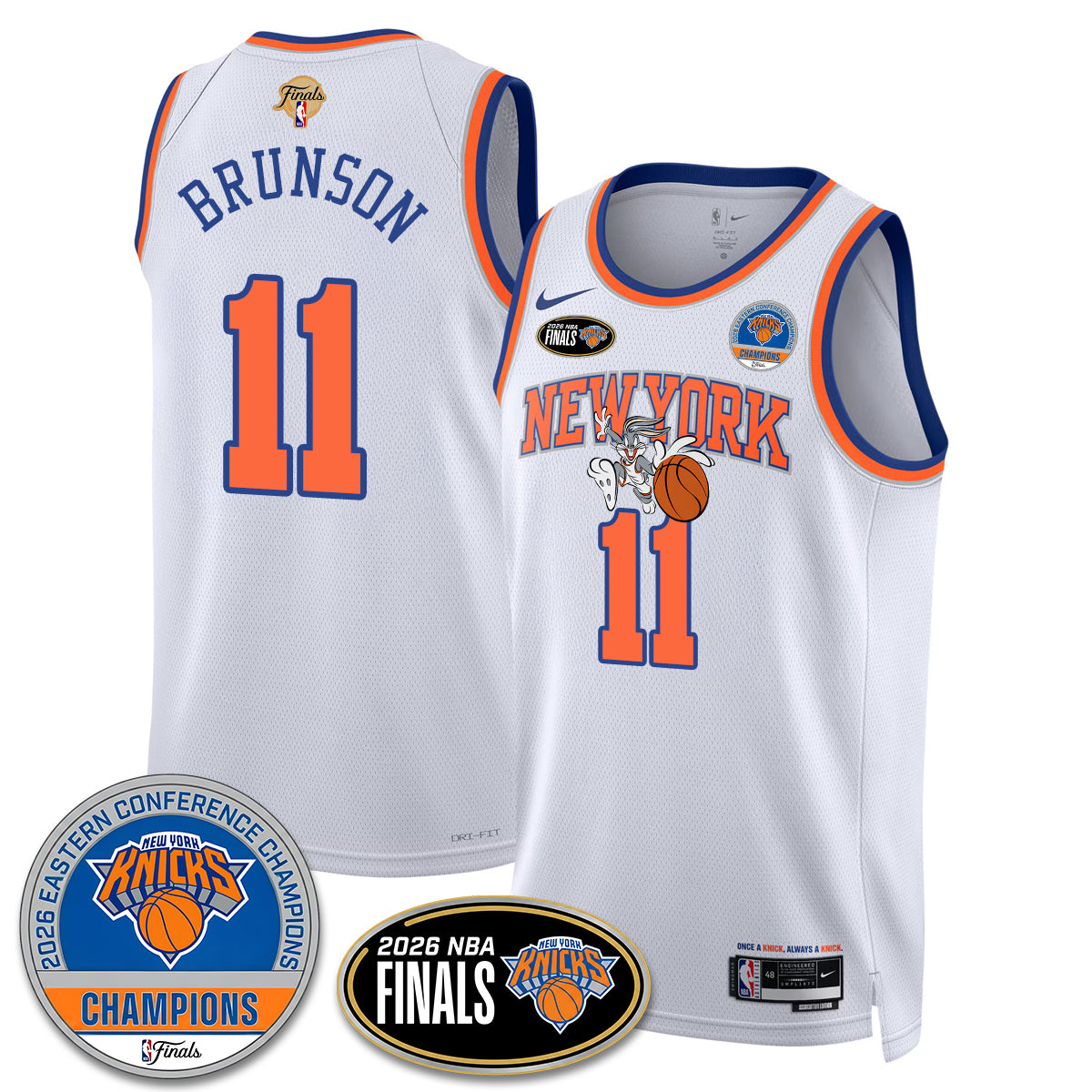 NYK 2026 NBA Eastern Conference Champions x Bunny Vapor Jersey - Stitched-DTD